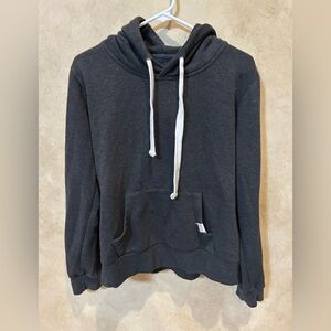 Reflex Charcoal Hoodie with White drawstring size xl